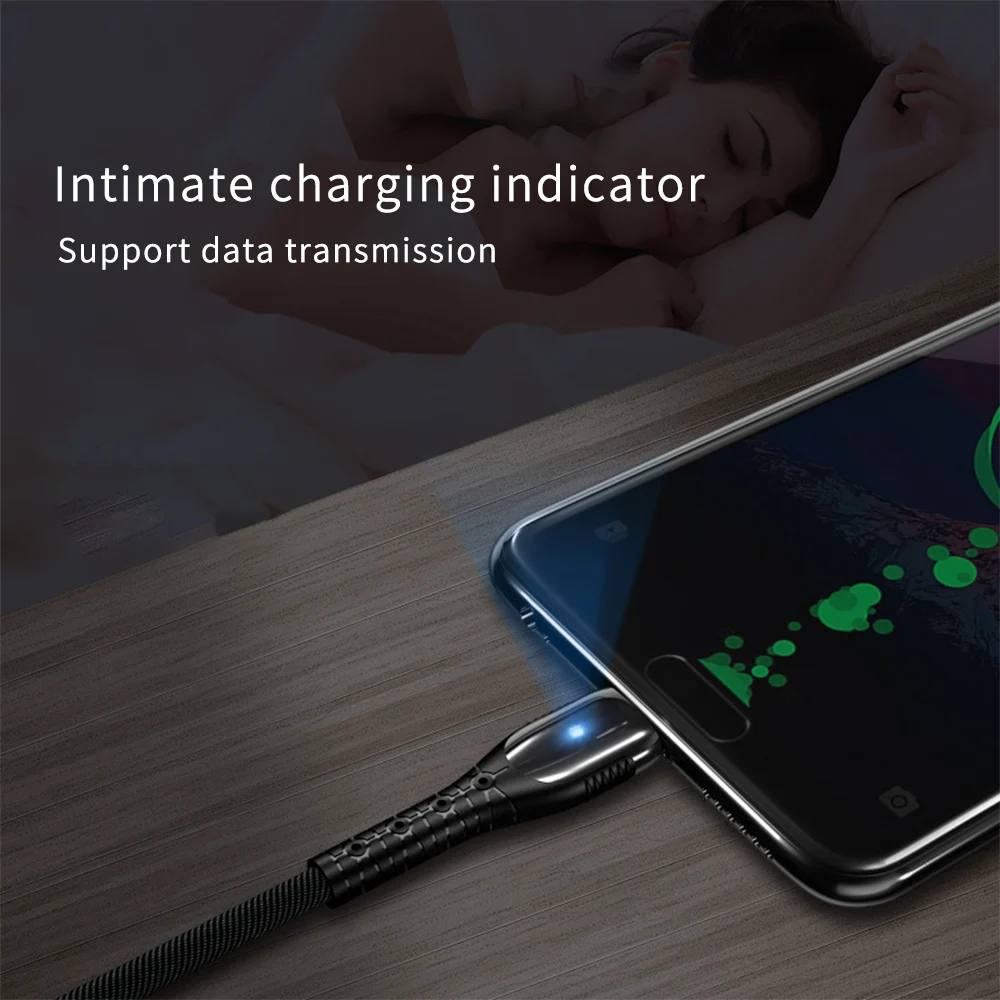 

FLOVEME 5A LED USB Type C Cable For Samsung Huawei Xiaomi Micro USB Cable Fast Charging For iPhone Mobile Phone Charger Cable