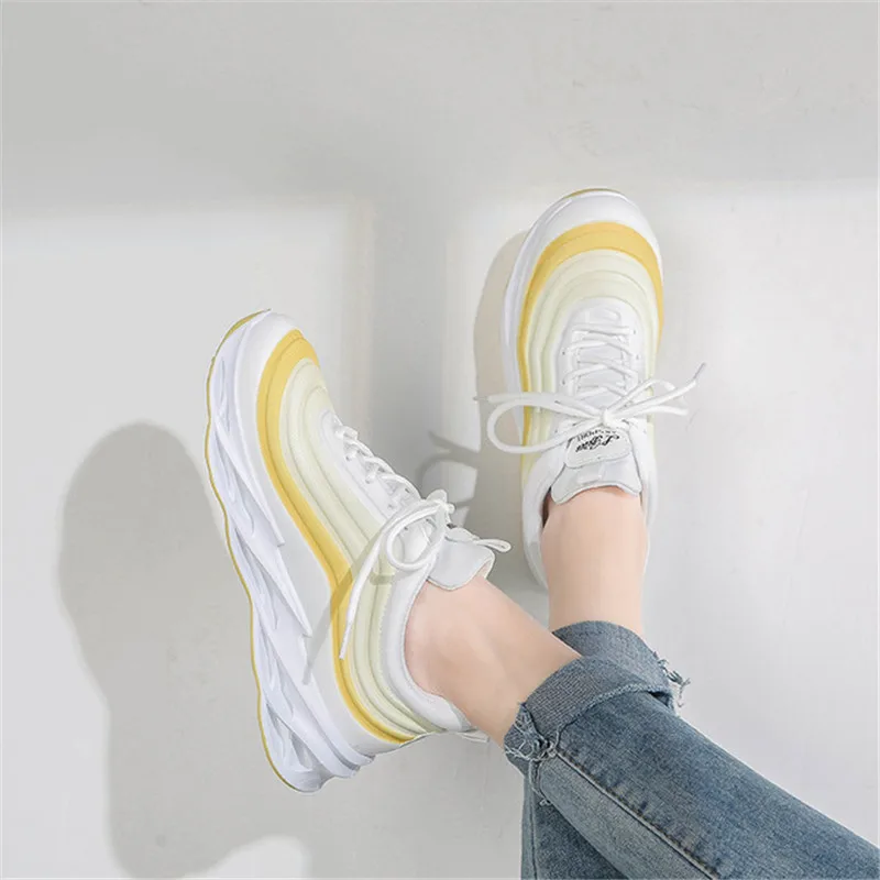 

Daddy Shoes Women's Wild Ins Tide Women's Shoes Spring New 2020 Thick Bottom Net Red Women Sports Casual Shoes