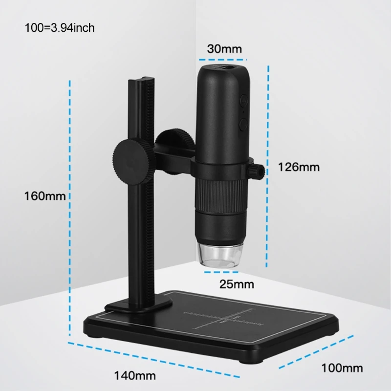 Электронный цифровой микроскоп 1000x Wi-Fi Usb для телефона ПК видео обнаружения кожи