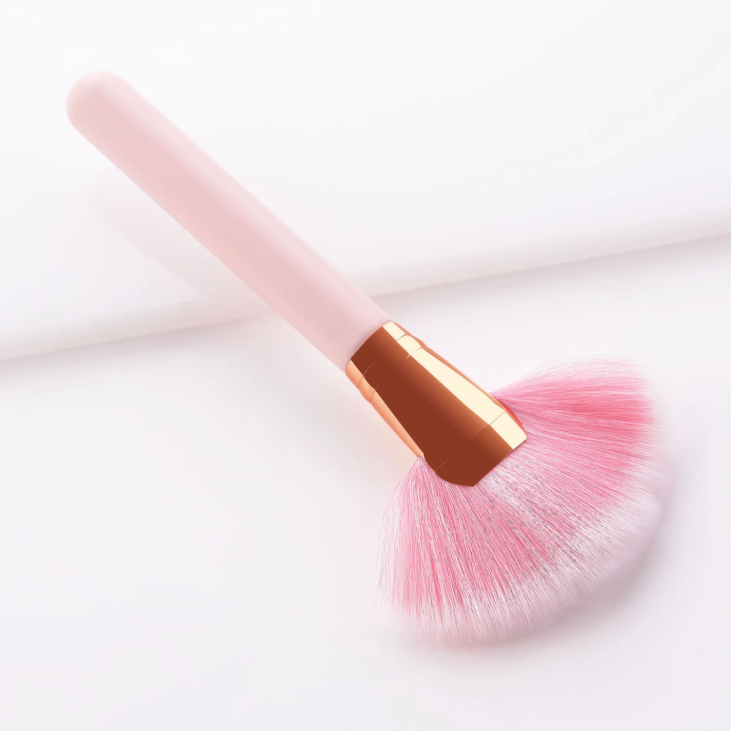Профессиональные одиночные кисти для макияжа розовые тени век бровей губ пудры