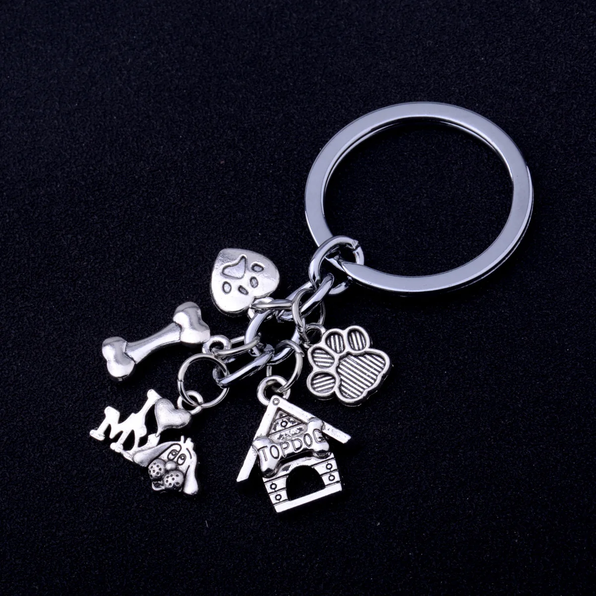 Topdog I Love My Dog брелок с косточкой прелестные подвесные брелоки подарок для
