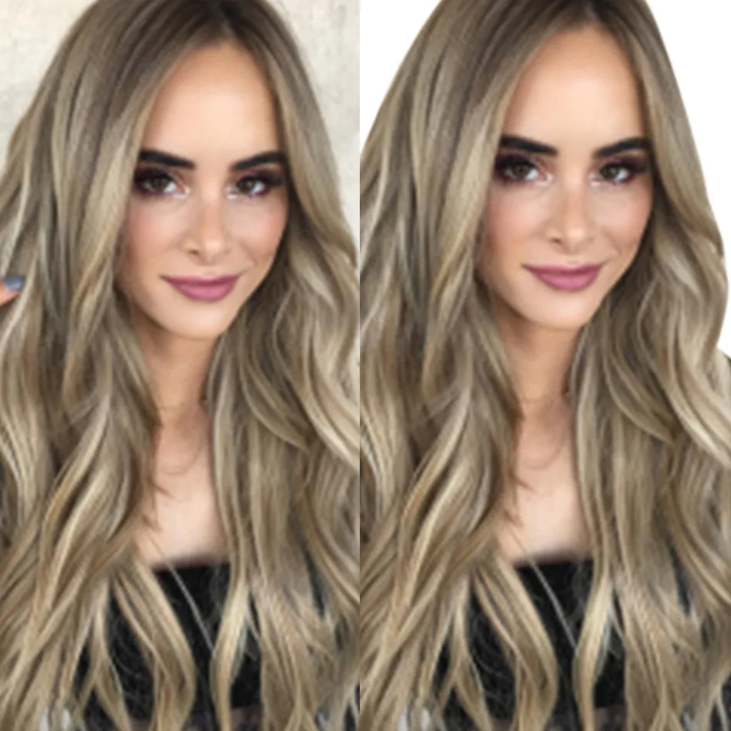 

Fashion long wig Women Mix Colors Gradient Long Curly Synthetic Wig Full Wig Wavy Wig cosplay wig For Party Facial Hair New