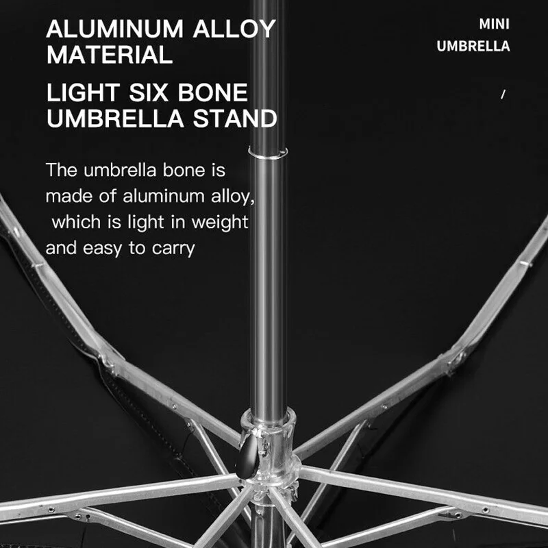 Ульсветильник плоский зонт для защиты от УФ лучей Зонт дождя маленький