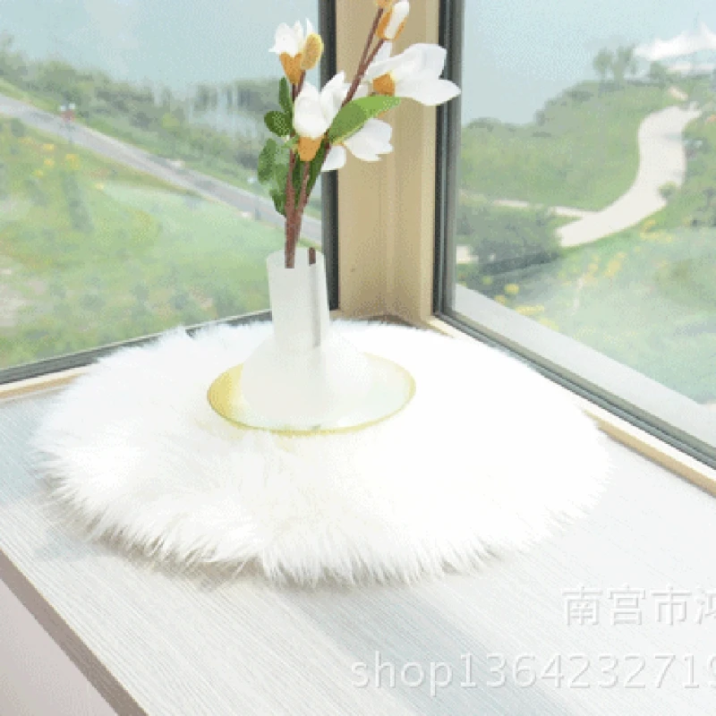 

Fluffy Round Rug Carpet for Bedroom Living Room Home Decor Kids Room Floor Mat