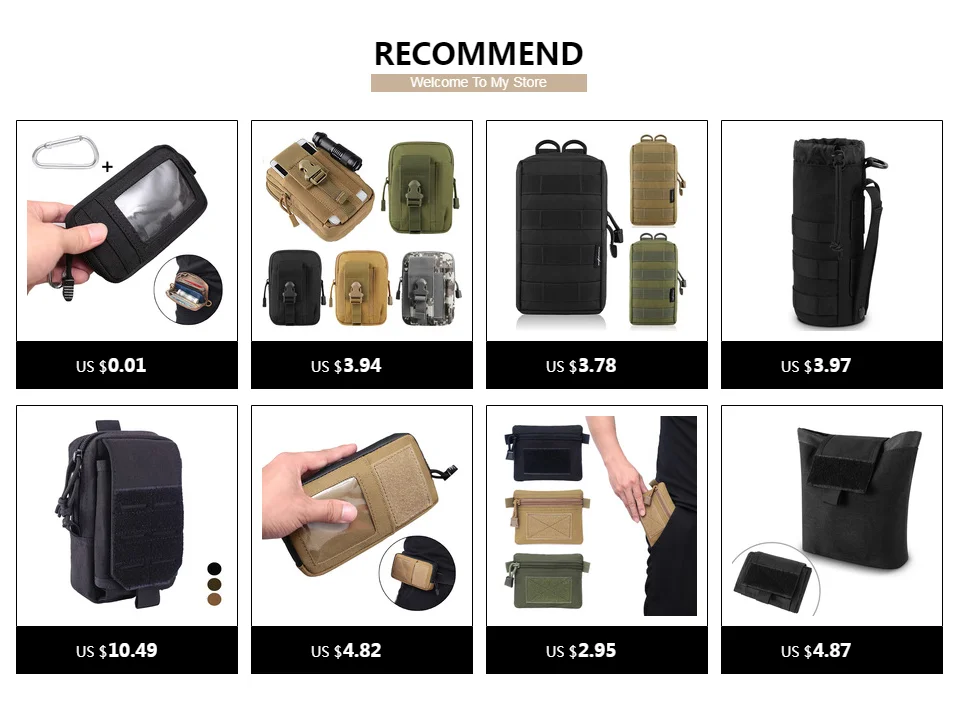 Тактический Molle EDC Универсальный подсумок Военная поясная сумка для инструментов многофункциональная водостойкая вспомогательная сумка для гаджета
