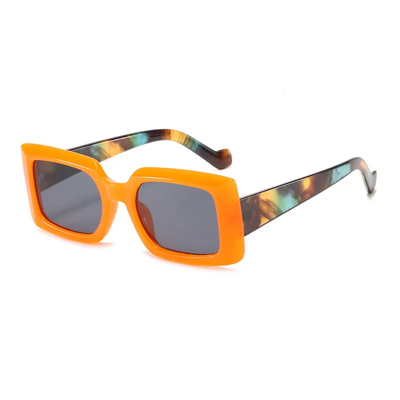 Цветочные Солнцезащитные очки женские Квадратные модные Gafas De Sol - купить по