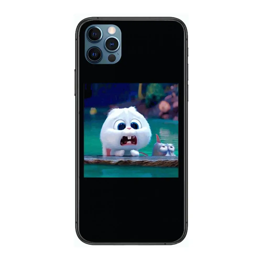 

Secret Life Of A Pet Style Phone Case cover For iphone 12 pro max 11 8 7 6 s XR PLUS X XS SE 2020 mini black cell shell