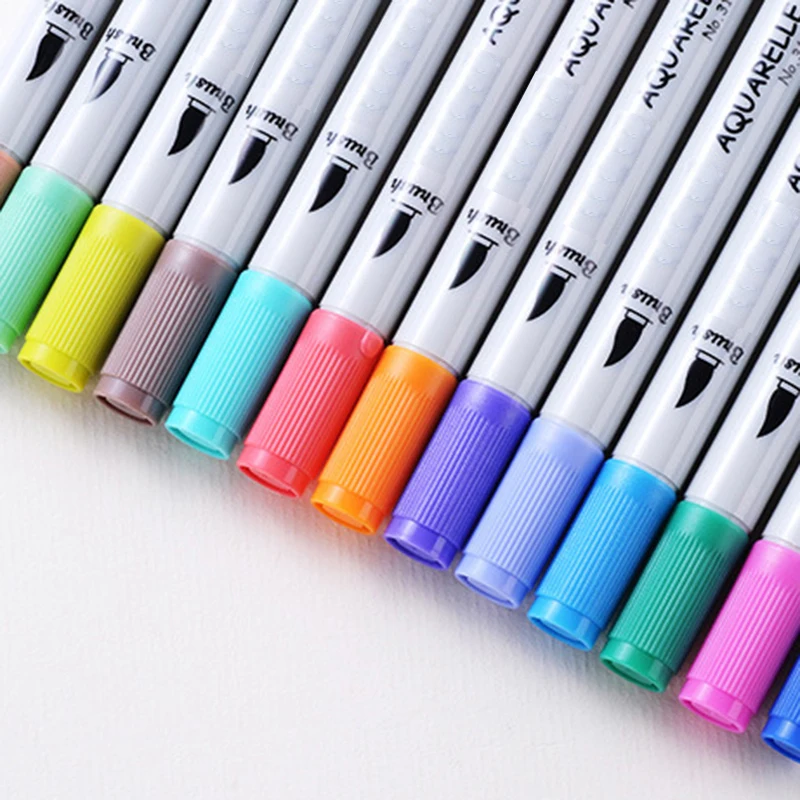 

12/24 шт. водорастворимый маркер с двойным наконечником для творчества, маркер для рисования на водной основе, ручка для рисования DIY FL