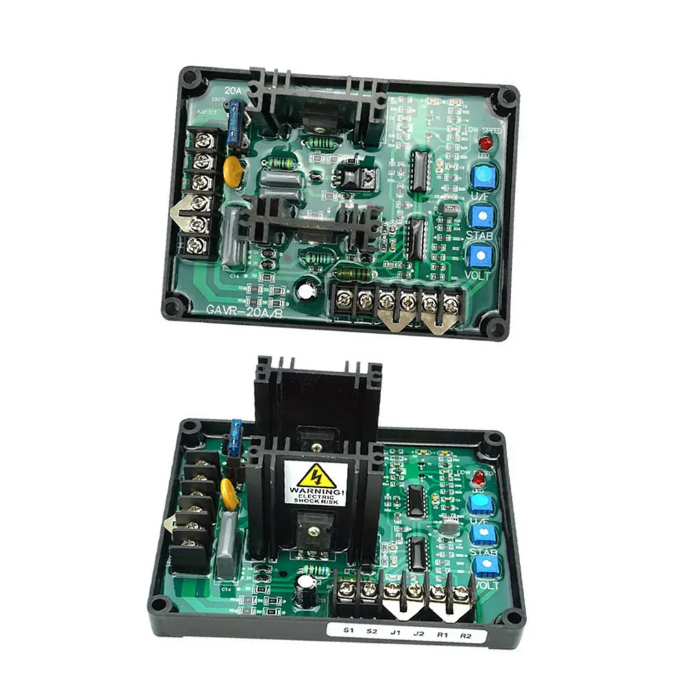 

New Voltage Regulator Automatic GAVR-20A Controller Module 50Hz 60Hz Adjustable Universal for Brushless Generator