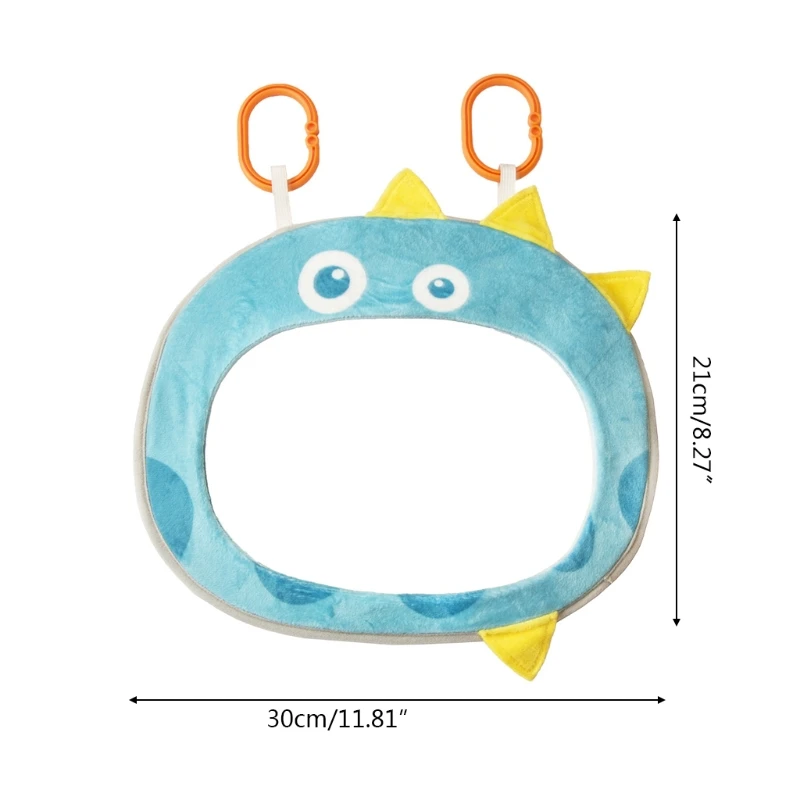 

Car Baby Rearview Mirror Wide View Rear Adjustable Safety Seat Back Mirrors Infants Cartoon Toy