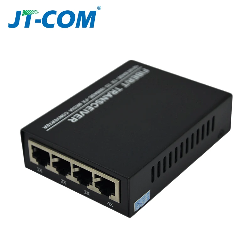 Коммутатор из оптического волокна Ethernet 1 порт 100 Мбит/с волокно SC 2 порта 1000 RJ45