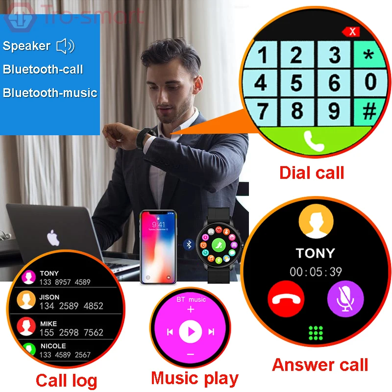 Смарт-часы Z2 для мужчин и женщин электронные смарт-часы Android IOS фитнес-трекер
