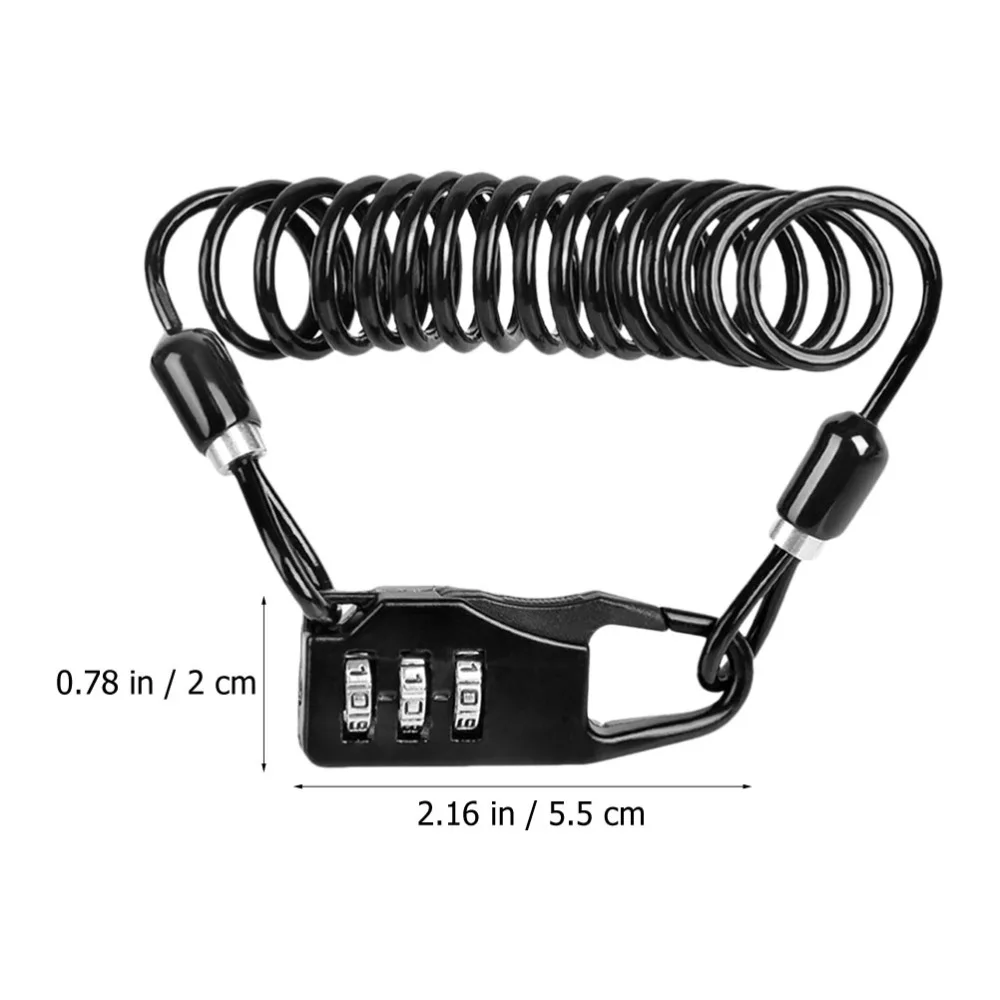 

2pcs 3-Digital Password Cable Lock Bike Code Lock for Bike