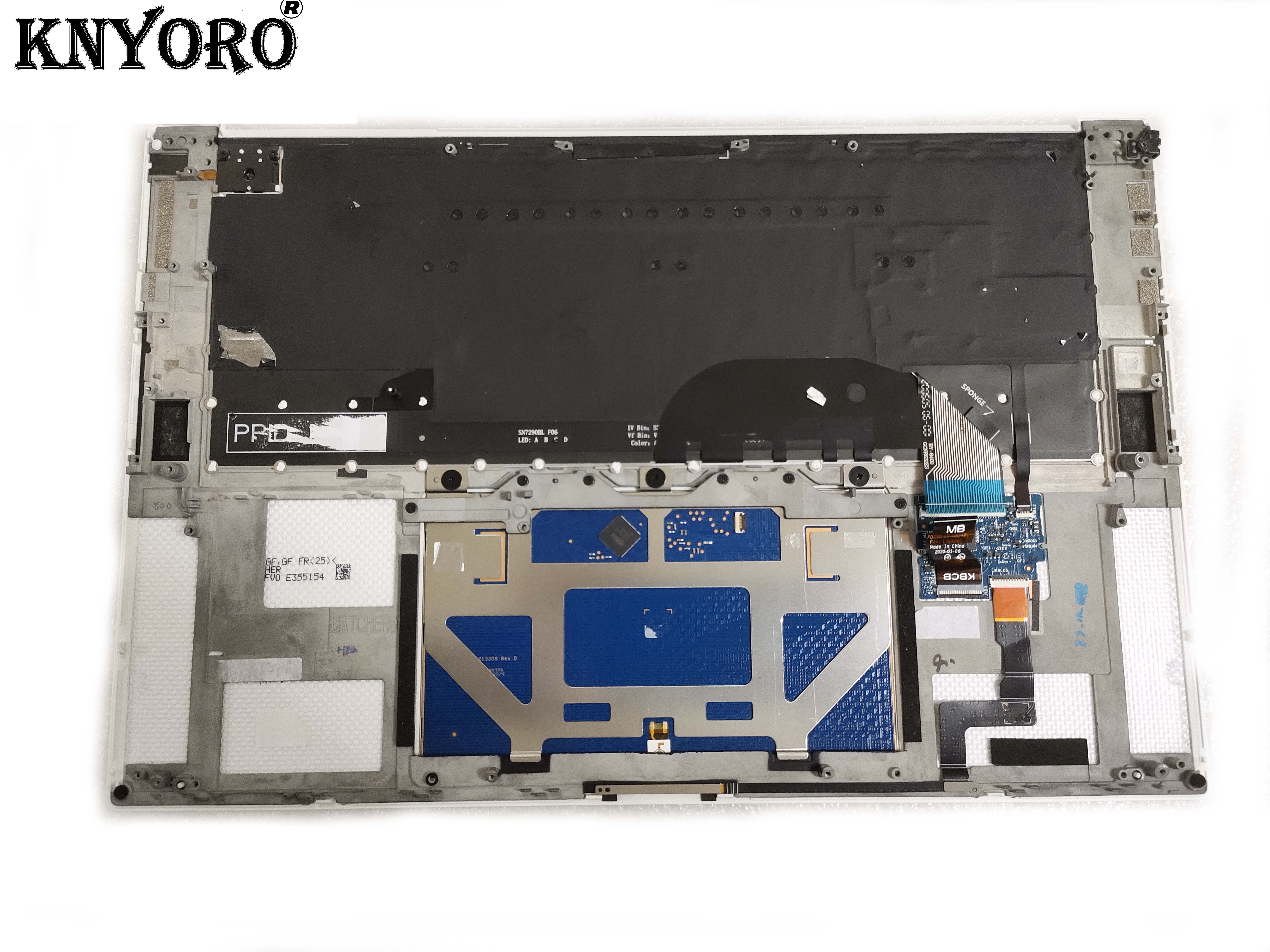 Original FOR DELL XPS 15 9500 Laptop Palmrest & US Keyboard& touchpa.P/N: 0DKFWH DKFWH