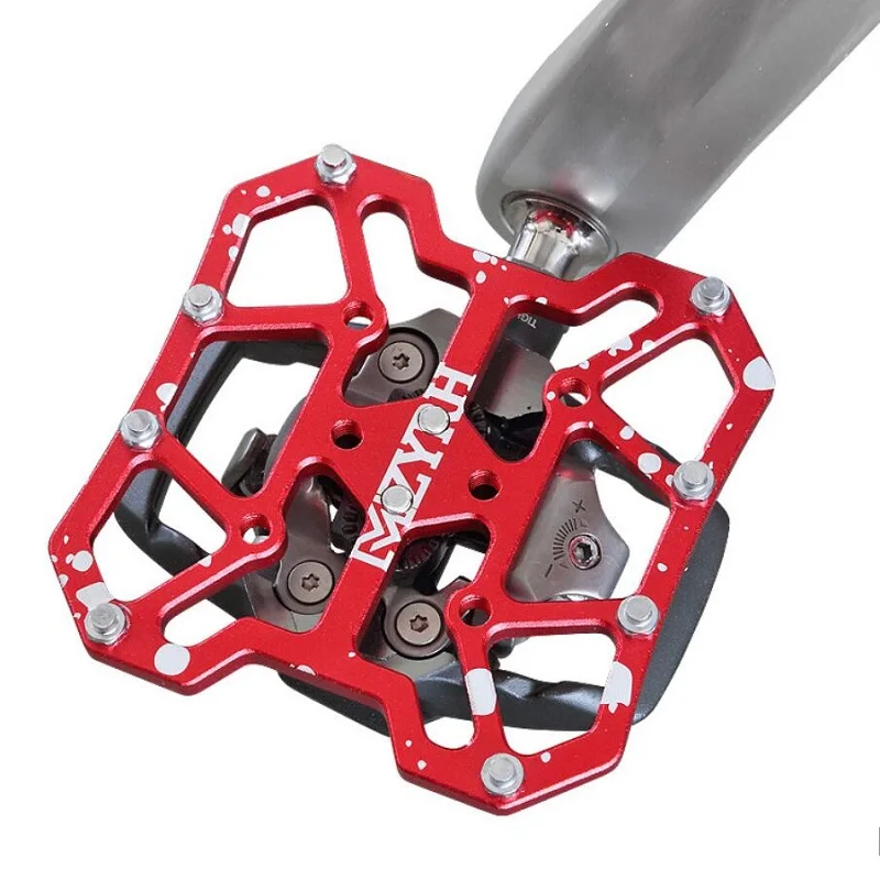 1 пара велосипедных педалей алюминиевый сплав плоская платформа адаптер