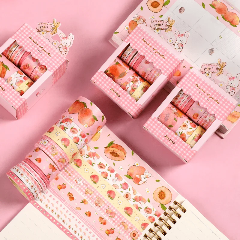 Декоративная лента для скрапбукинга 10 шт./партия цвет розовый персик | Канцтовары