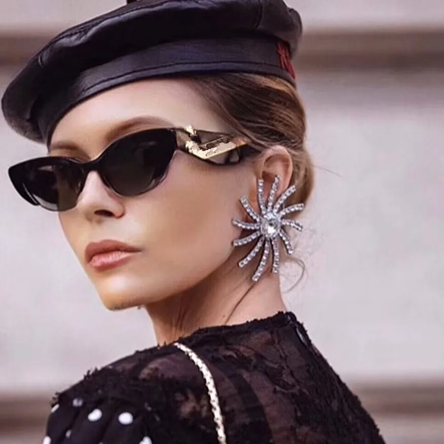 Женские блестящие со стразами солнце Подвески большие серьги висюльки ювелирные