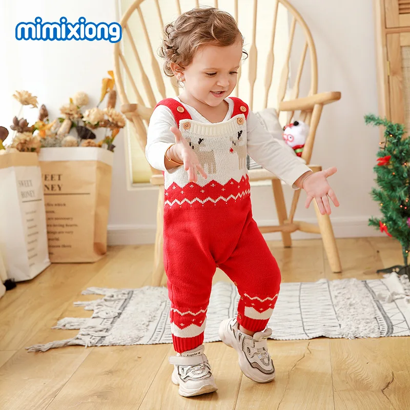 

Christmas baby onesies fashion autumn winter newborn baby red clothes children Santa Claus clothes cute baby boy girl costume