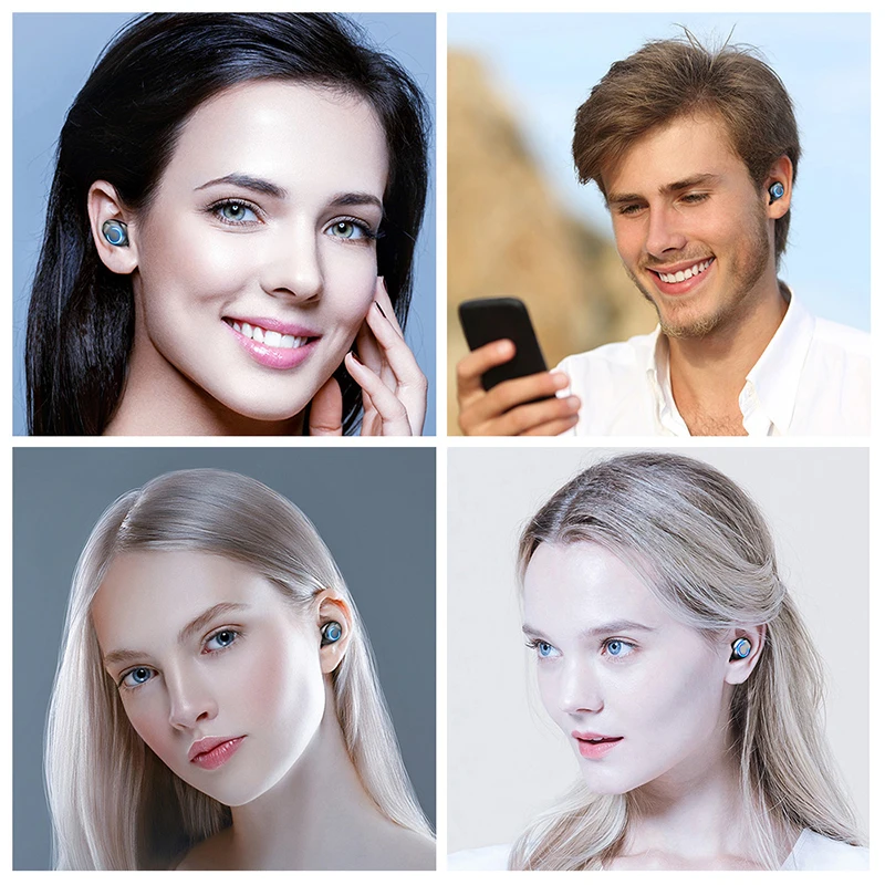 

F9 TWS Bluetooth Earphones With Microphone Wireless Headphones For Smartphone Redmi Xiaomi Honor Iphone Earpods Micro Earplugs