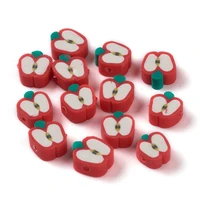 1000pcs cute polymer clay fruit theme beads for jewelry making diy dangel earring bracelet home crafts decor