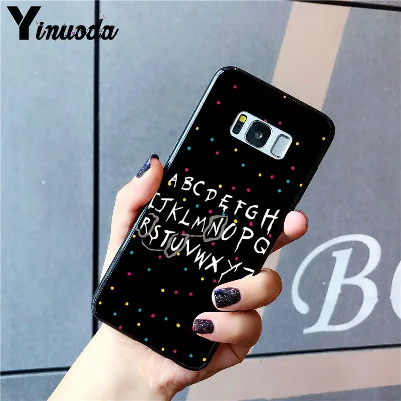 Yinuoda Рождественские огни должны оставаться, если странные вещи PhoneCase для samsung S10 Plus S10E S6 S7 S8 S9 Plus S10lite S5 M10