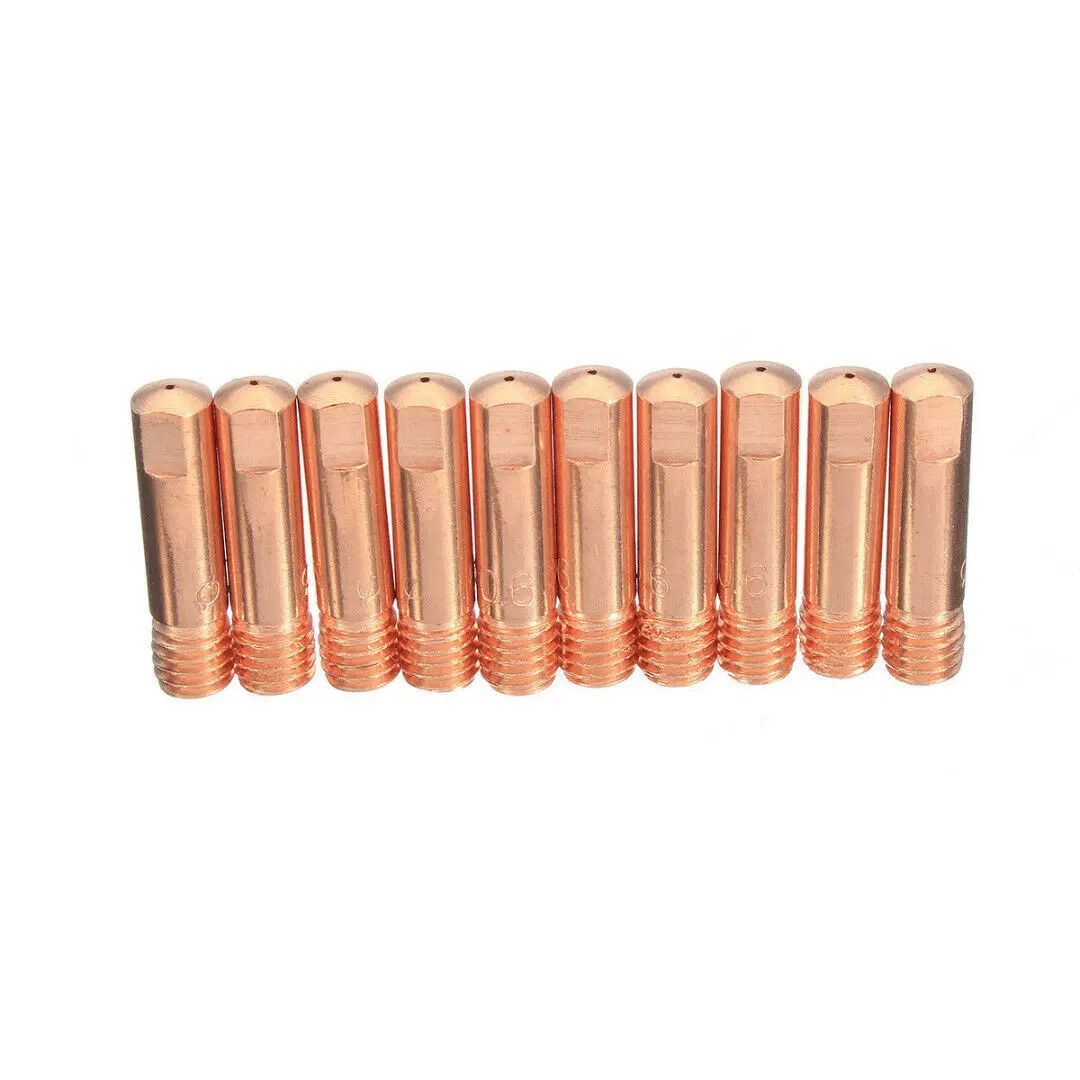 

13X MB15AK Welding Shroud Torch Nozzle Copper Brass Contact Tip Kit 0.6MM/0.8MM/1.0MM Welder Accessories