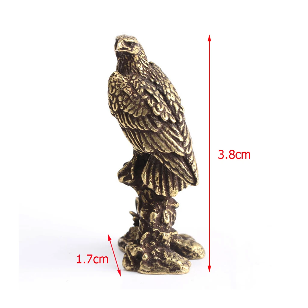 Латунная Статуэтка орла коллекционный ястреб маленькая статуя животного фэн шуй