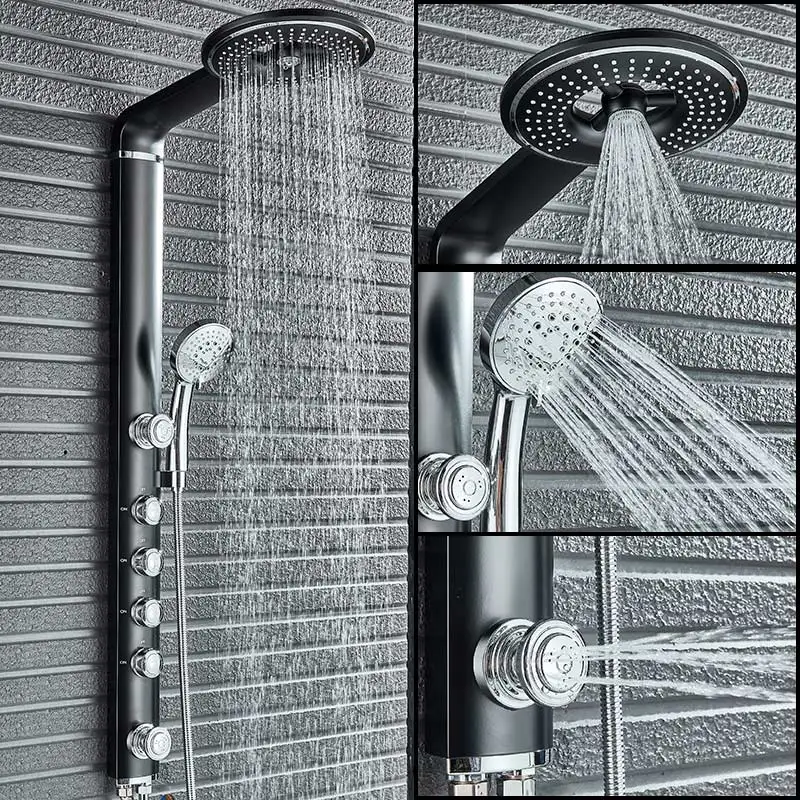 Набор смесителей для душа в ванную комнату настенный кран Водопад дождевая
