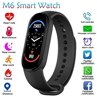 2021 m6 smart bracelet watch fitness tracker smartband heart rate blood pressure monitor smart band for xiaomi ios android phone