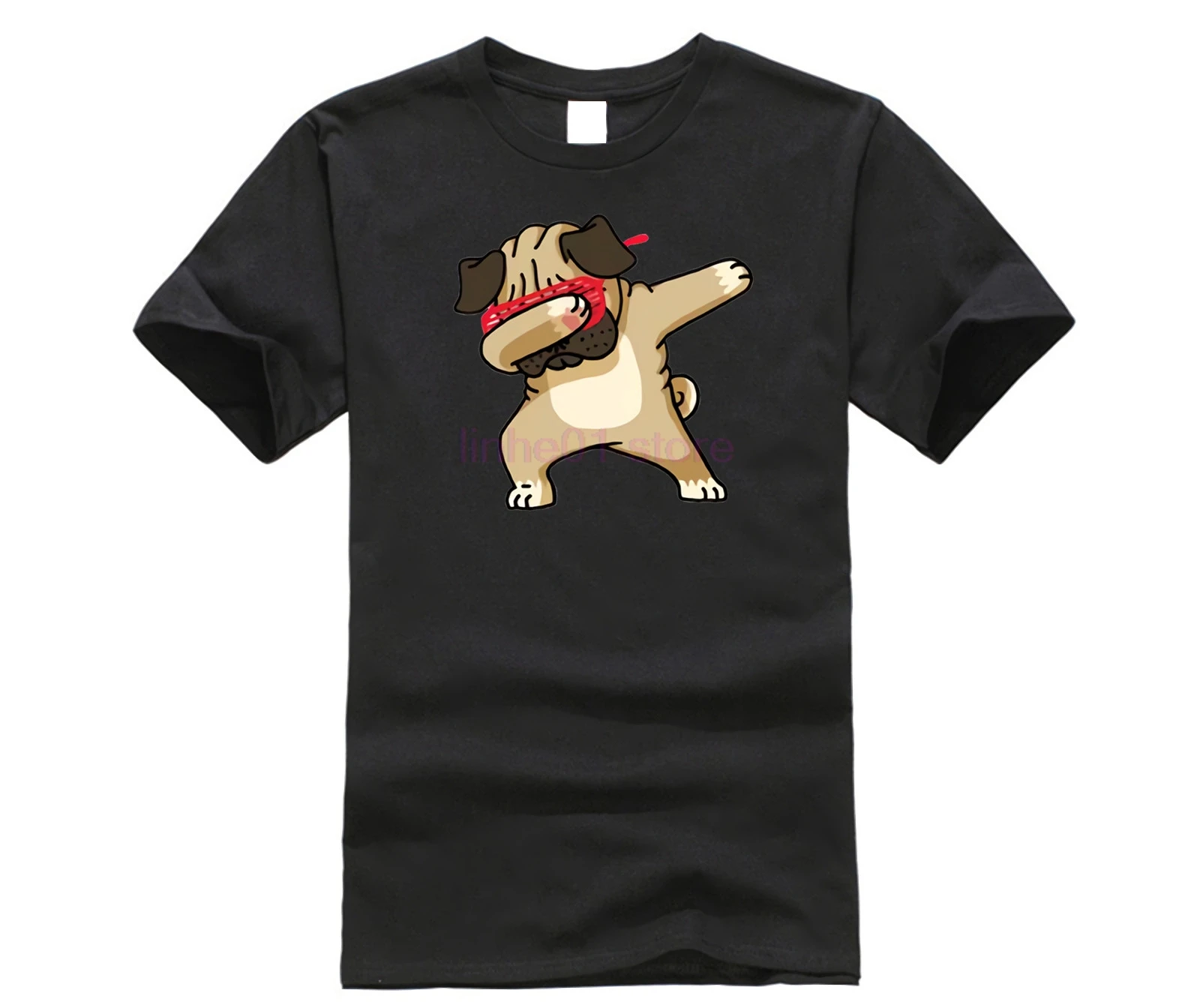 2020 летняя модная футболка Dabbing Pug новейшие мужские Забавные футболки Единорог