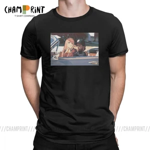 Футболка Zero Two Ice Cube Darling In The Franxx, Мужская хлопковая футболка с короткими рукавами, одежда с вырезом Забавный круглый Детский рюкзачок, размера плюс