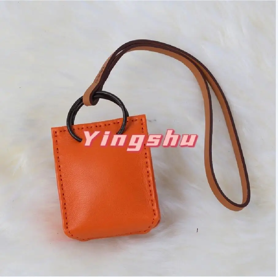 

New Master Craftsmen Sew Sheepskin Mini Shopping Bags Fashion Lucky Bag Charm Car Ornaments Backpack School Handbag Pendant