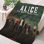 1 одеяло Alice In Borderland, покрывало из шерпы, мягкое постельное белье