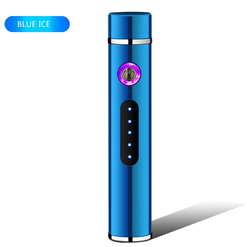 G252732A Мини двойная дуговая плазменная зажигалка, цилиндрическая электрическая зажигалка, перезаряжаемая USB Зажигалка, защищенный от ветра для курения, аксессуары, новинка - Цвет: G252732A