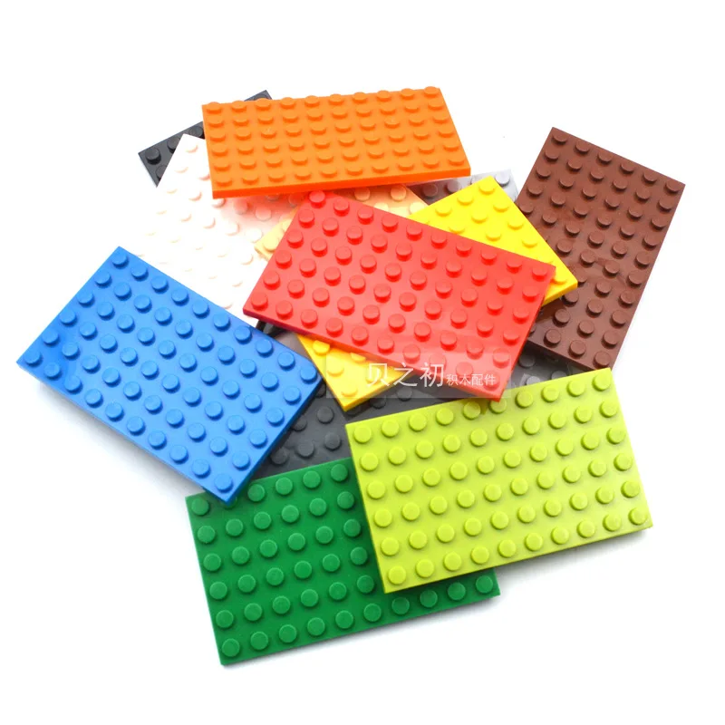 

100g Bulk Parts 6x10 Thin Bricks Building Blocks Plastic base Plate MOC Figure Model Assemble Educational Toys for Children 3033