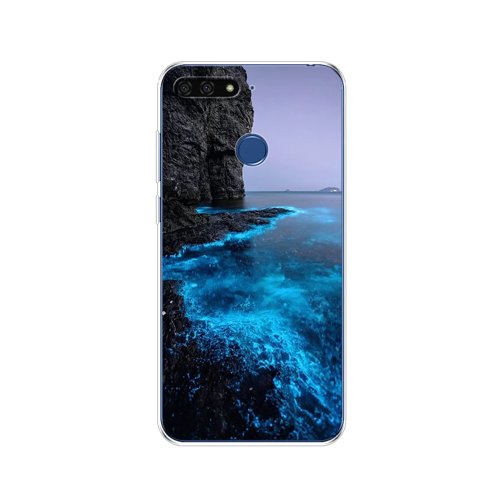 for huawei y6 2018 case 5 7 inch atu l21 silicon soft tpu back phone case cover for huawei y6 prime 2018 protective coque bumper free global shipping