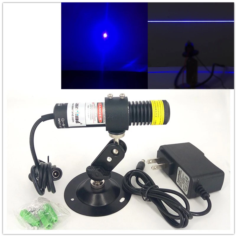 Синий лазерный диодный модуль 450 нм 80 мВт точечный линейный проектор для резки