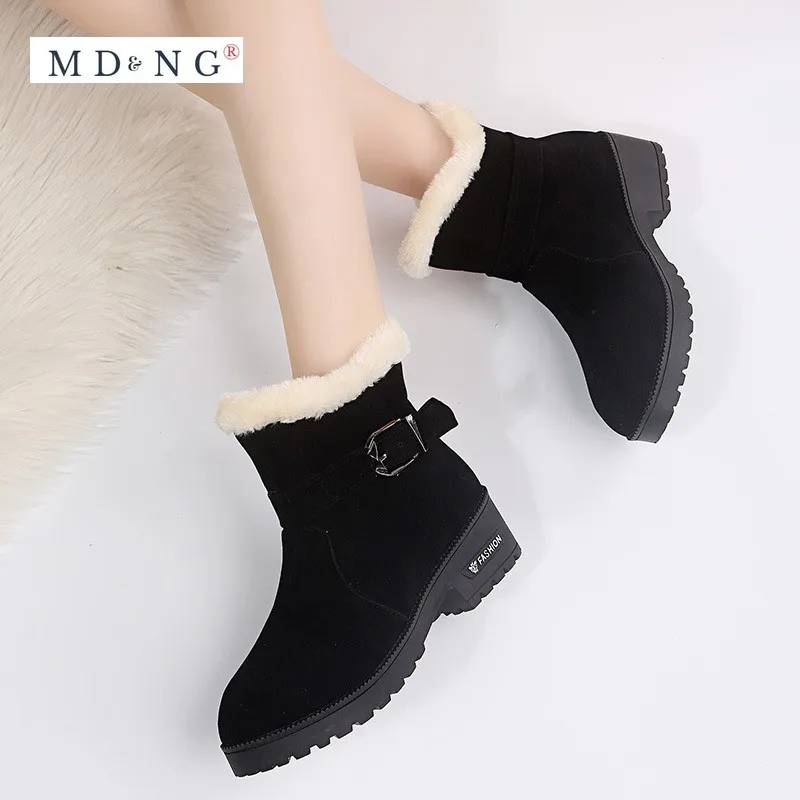 

Warm Winter Shoes Women Snow Boots Waterproof Platform Booties for Woman Plush Ankle Boots 2021 New Botas Mujer Plus Size 46