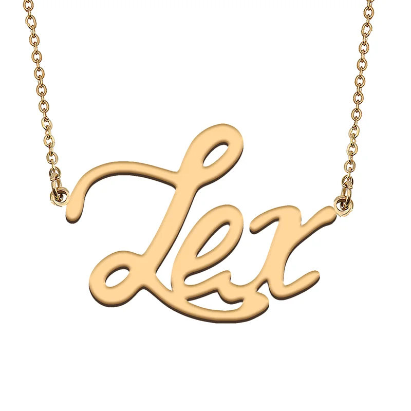Lex Custom Name Necklace Customized Pendant Choker Personalized Jewelry Gift for Women Girls Friend Christmas Present