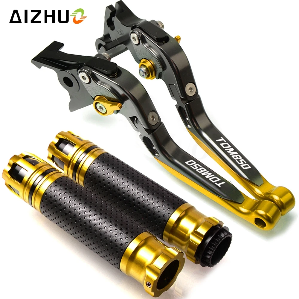 gold Для YAMAHA TDM850 TDM 850 1991-2002 1992 1993 1994 1995 мотоциклетный тормозной рычаг сцепления Выдвижная Регулируемая рукоятка руль - Цвет: gold