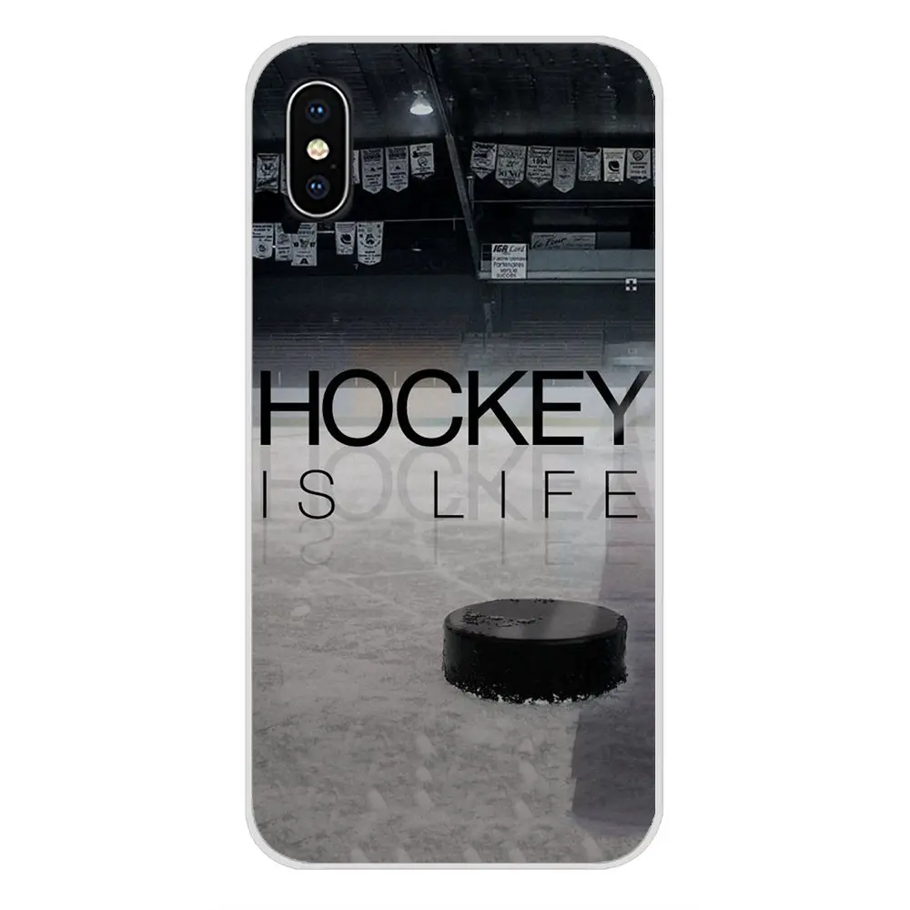 i love ice Hockey Accessories Phone Cases Covers For Sony Xperia Z Z1 Z2 Z3 Z5 compact M2 M4 M5 E3 T3 XA Huawei Mate 7 8 Y3II | Мобильные