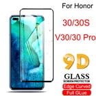 9D полный изогнутые края 5G телефон стекло для Huawei honor v30 30С отсчетом 30pro защитное стекло на весь клей для Honor V 30 s 30 Pro + 2020 стекло