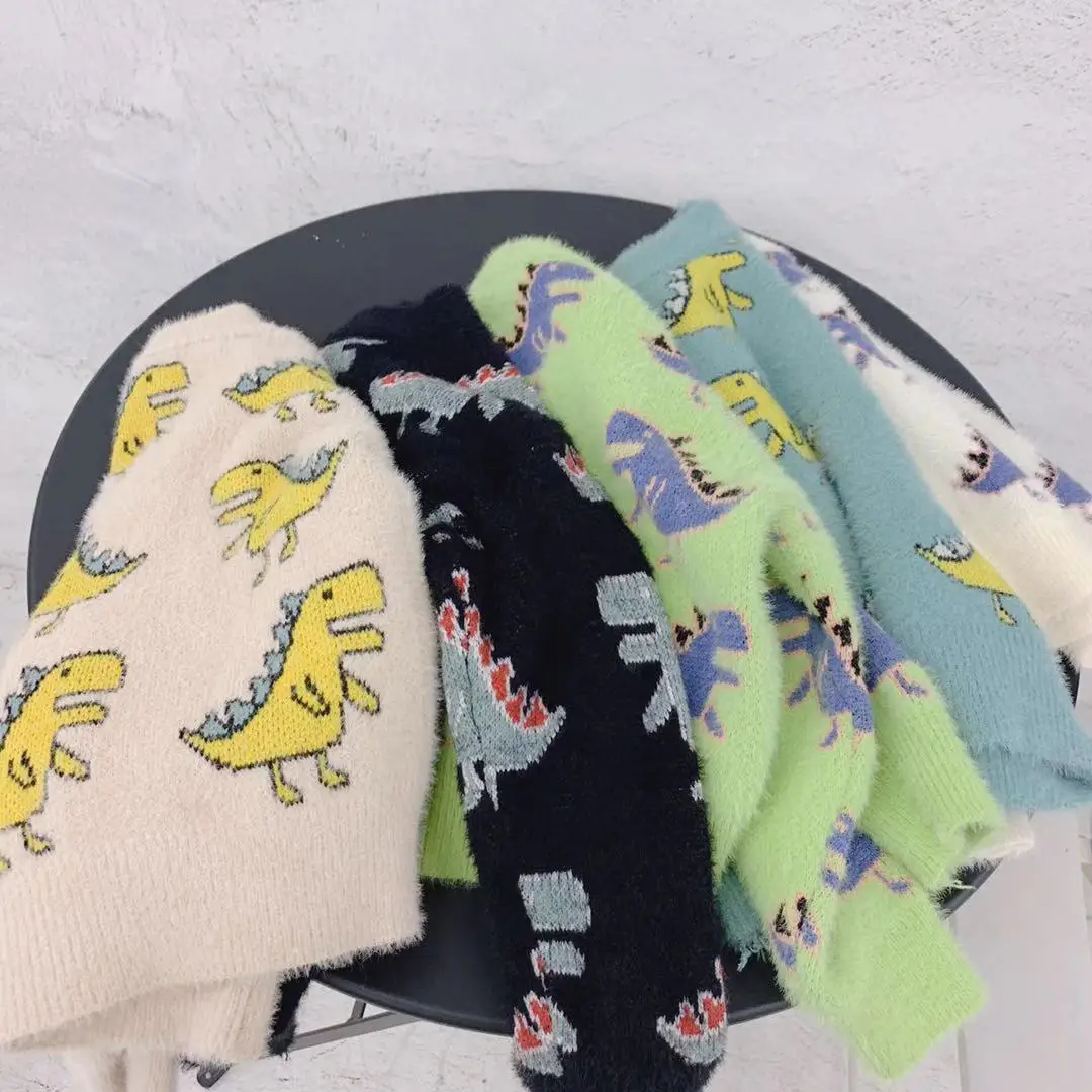 Детский свитер 2019 г. осенне-зимний детский вязаный пуловер с воротником под горло