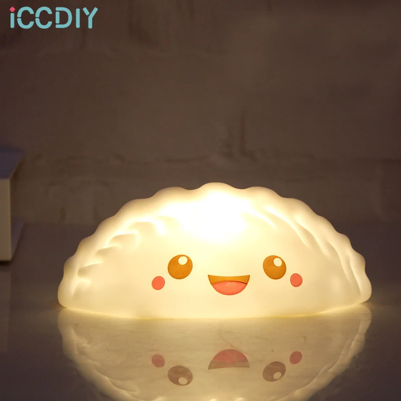 

Smiley Clouds Dumpling Small Night Light Bedroom Household Nightstand Feeding Light LED Lamp Baby Sleeping Toy Christmas Gifts