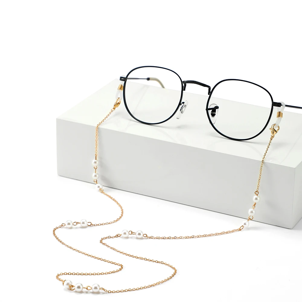 

Reading Glasses Chain Retro Pearl Eyeglass Sunglasses Spectacle Cord Neck Strap String Mask Chain Eye wear Fashion Jewelry