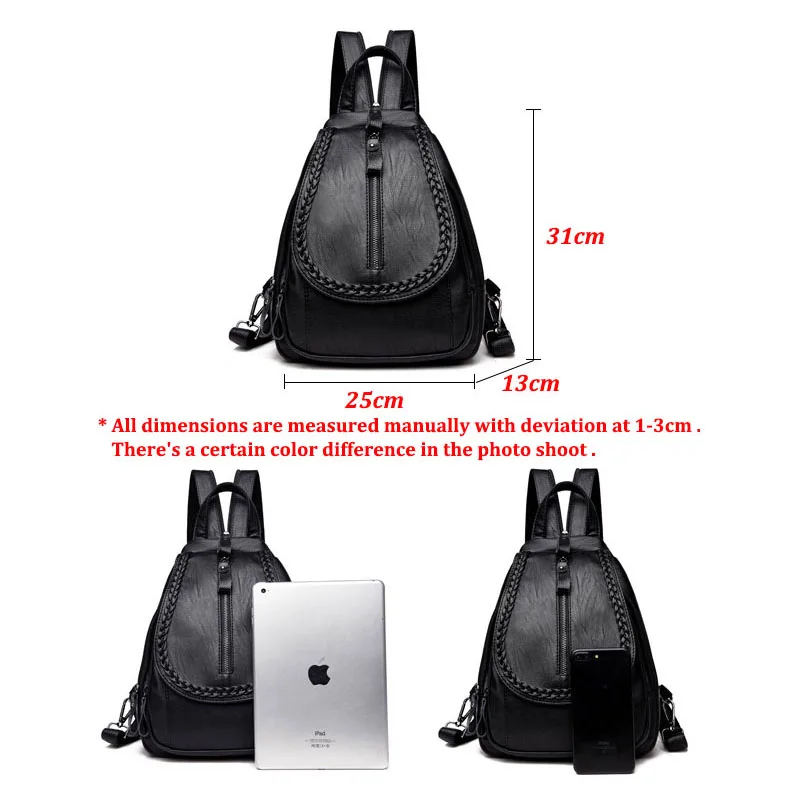 Yonder Повседневный женский рюкзак из натуральной кожи школьная сумка для девочек