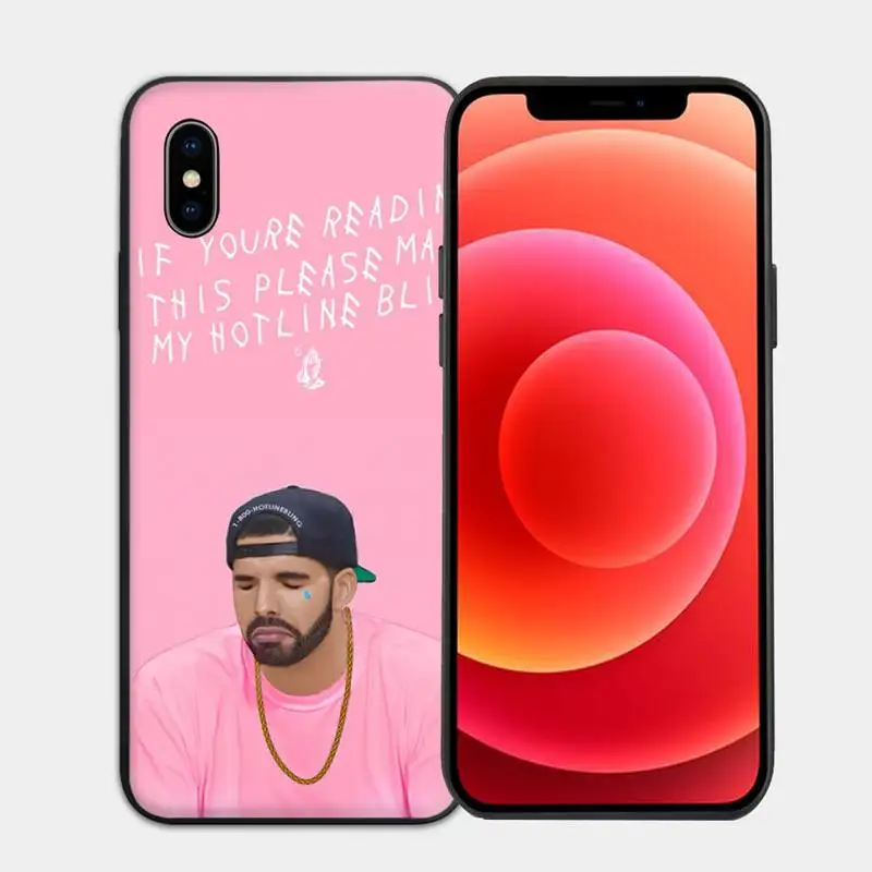 

Rapper Aubrey Drake Graham Phone Case for iphone 6s 7 8 plus xr xs 11 12pro max mini case