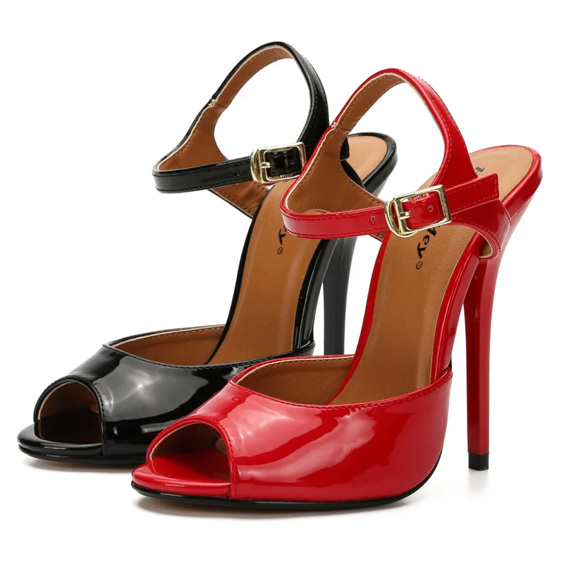 

Sandals Women 13cm High Heels Sandalia Feminina Ladies Sandals Summer Shoes Woman chaussures femme buty damskie Size 37-48