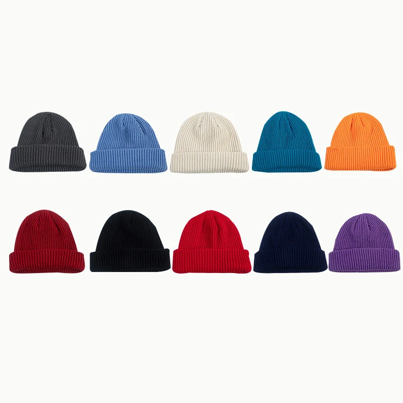 

Casual Winter Knitted Street Hats Solid Warm Hats For Women