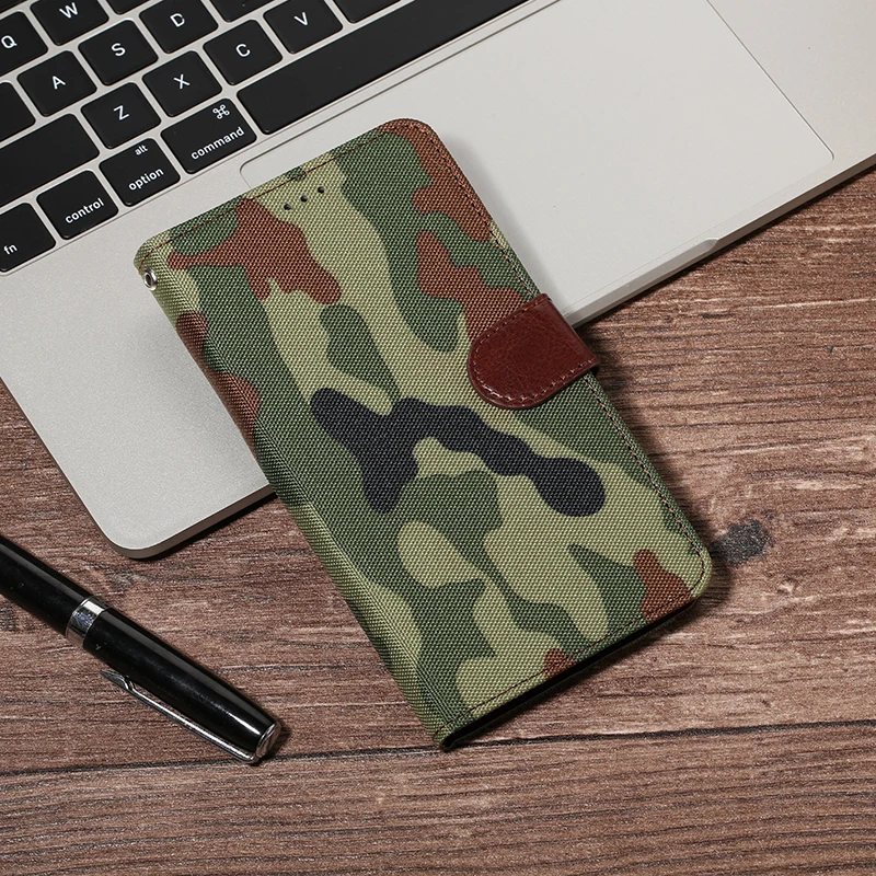 Армия камуфляж Чехол для Xiomi Coque Xiaomi Redmi K20 Note 7 фотоаппаратов моментальной печати 7S 7A на возраст 2, 3, 4, 4A 4X5 5A 6 6A S2 Pro Prime Plus кожаный чехол-портмоне с откидной крышкой